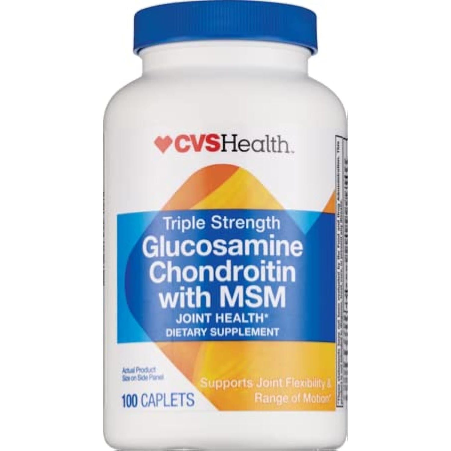 CVS Glucosamine Chondroitin with MSM Triple Strength 100 Tablets