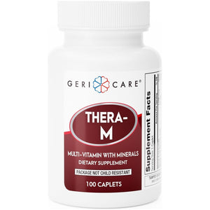 Gericare Thera High Potency Multivitamin with Mineral Caplets, Nutritional Supplement, 100 Count