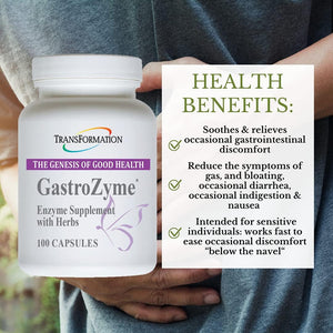 Transformation Enzymes Gastrozymedigestive Supplement, Uniquely Formulated - Soothes and Relieves Gastrointestinal Discomfort 100 Cap