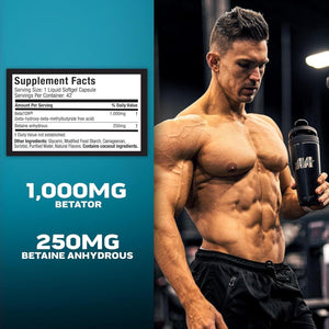 Muscletech HMB Supplements 1000Mg, Clear Muscle (42 Liquid Softgels) - Highest Grade HMB