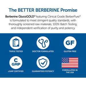 Dr. Whitaker’S Berberine Glucogold Supplement 1500 Mg (90 Tablets)
