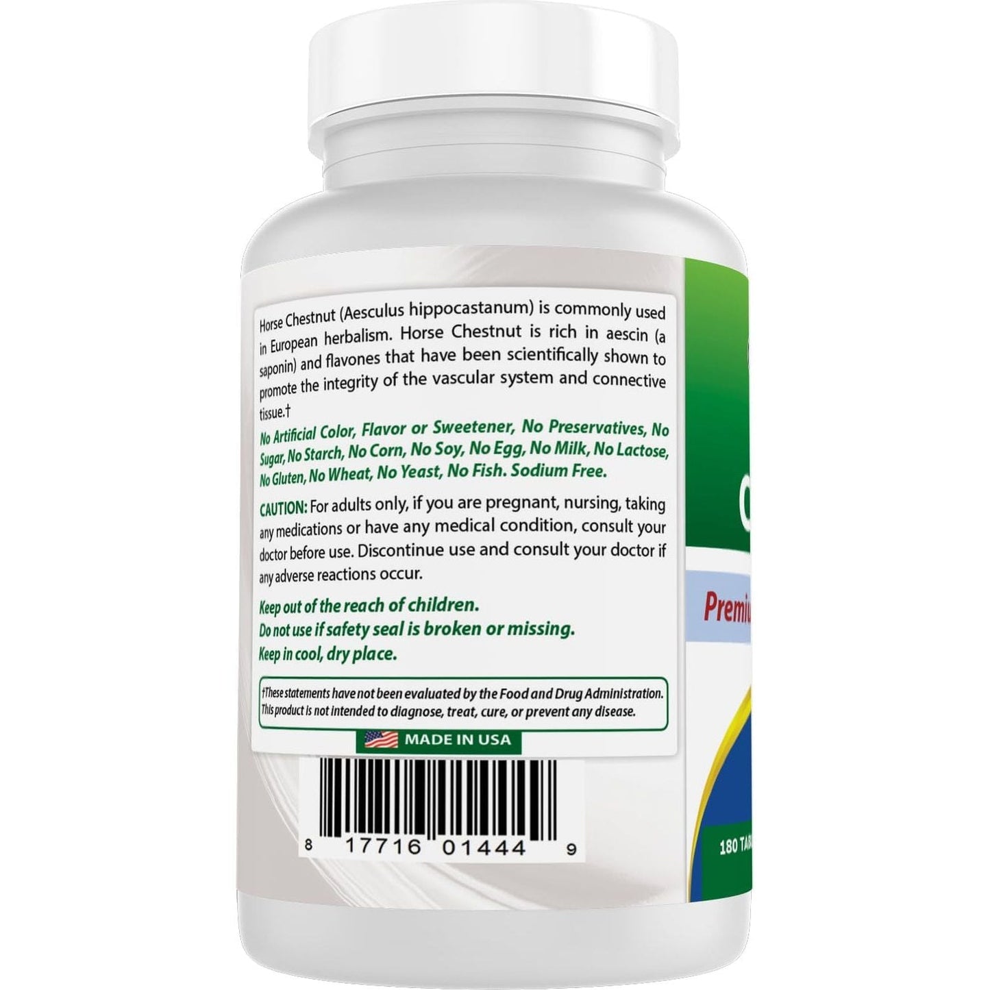 Best Naturals Horse Chestnut Extract 300 Mg 180 Tablets