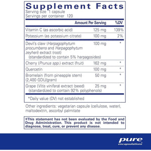 Pure Encapsulations - Uric Acid Formula to Support Healthy Uric Acid Metabolism - 120 Capsules