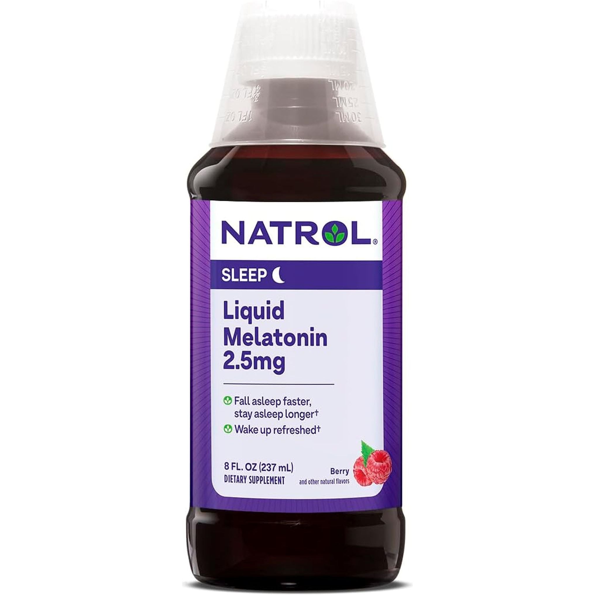 Natrol Liquid Melatonin 2.5Mg Berry-Flavored Dietary Supplement 23 Day Supply