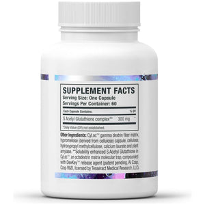 Safecell S-Acetyl Glutathione Supplement for Neuro Health Support, 300Mg, 60 Vegetarian Capsules
