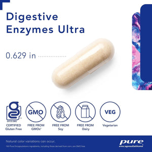 Pure Encapsulations Digestive Enzymes Ultra - Vegetarian Digestive Enzyme Supplement - 90 Capsules