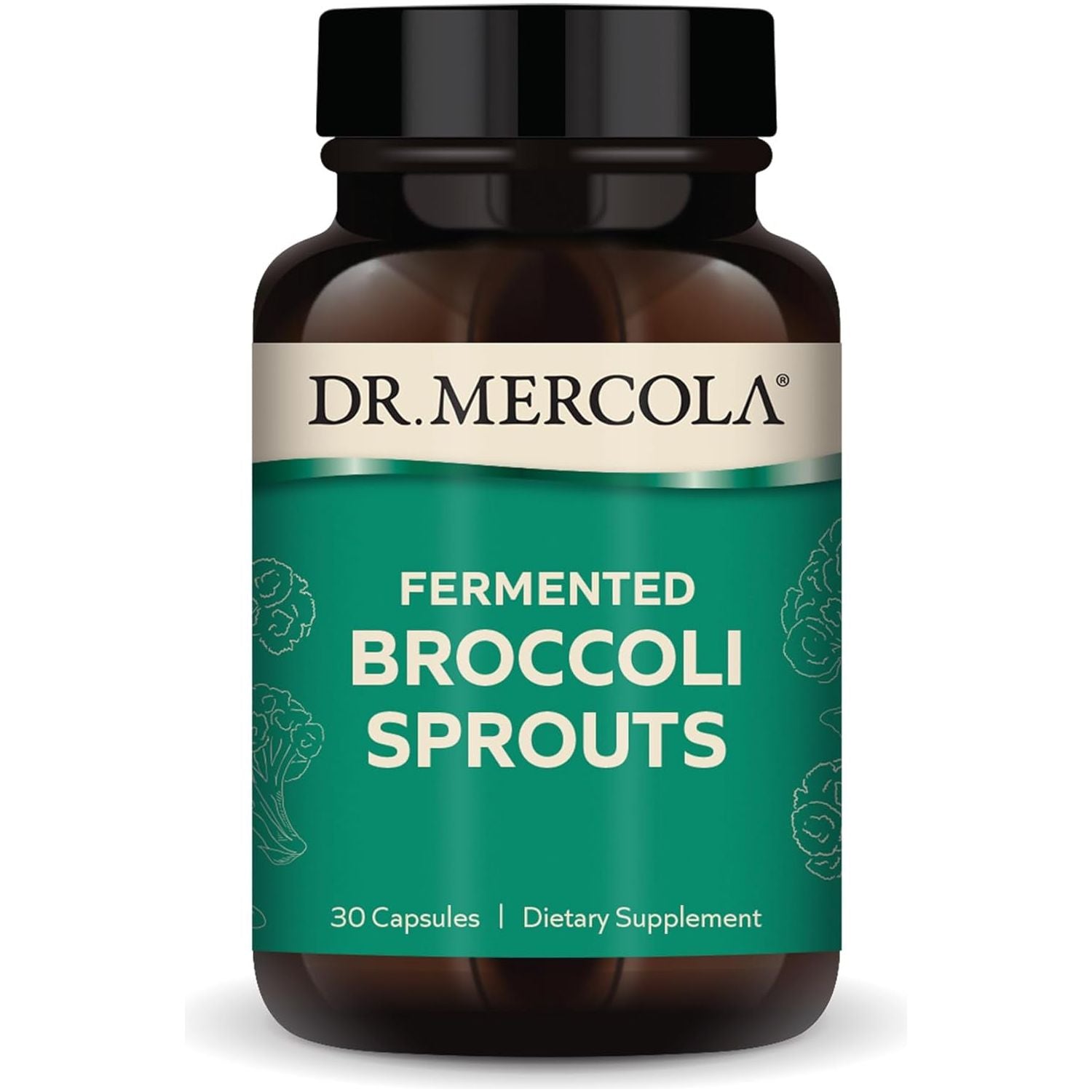 Dr. Mercola Fermented Broccoli Sprouts, Supports Detoxification Processes 30 Servings