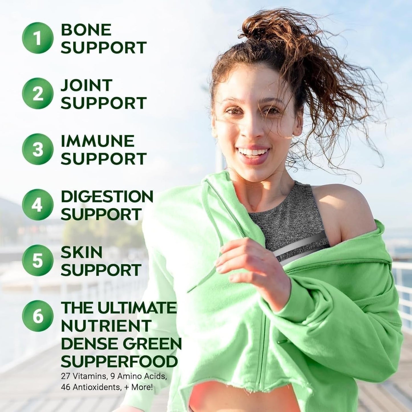 800Mg of Pure Nutrient-Rich Moringa Powder - Supports Energy, Gut Health+Essential Vitamins & Amino Acids