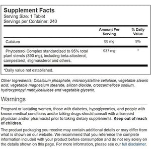 Vitacost Synergy Phytosterol Complex with Beta-Sitosterol -- 240 Tablets
