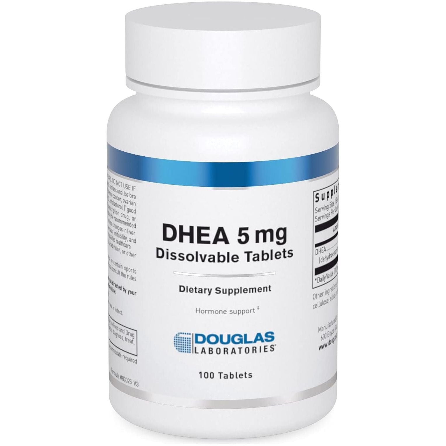 Douglas Laboratories DHEA 5 Mg Dissolvable Tablets - Supports Hormone Balance, Immunity, Brain, Bone Health & Metabolism* 100 Tablets
