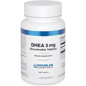 Douglas Laboratories DHEA 5 Mg Dissolvable Tablets - Supports Hormone Balance, Immunity, Brain, Bone Health & Metabolism* 100 Tablets