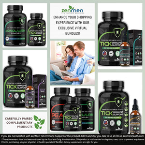 Tick Immune Support Supplement - Improved Formula - 90 Vegan Capsules, Made in the USA