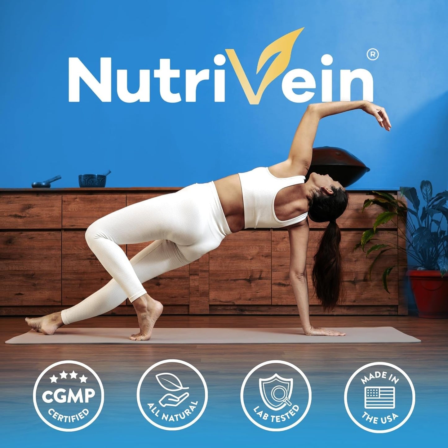 Nutrivein Premium Liposomal Glutathione Supplement 700 Mg - Cell Protection, Cleansing, Liver, Brain, and Defenses 60 Caps
