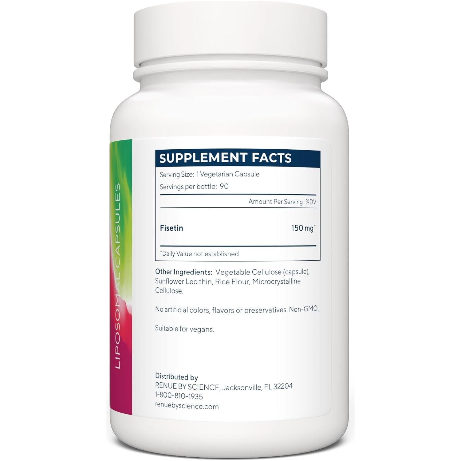 Renue by Science Fisetin | 90 Liposomal Fisetin Supplements - 150Mg Fisetin/Serving Made in the USA