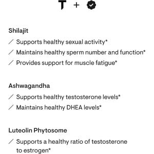 THORNE Advanced Testosterone Support for Men - with Ashwagandha, Shilajit & Zinc - Soy, Gluten & Dairy Free - 60 Capsules