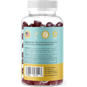 4Thecalm 5In1 Stress Relief Supplement Gummy (Natural Raspberry Flavor, 60 Gummies) - Suppviv