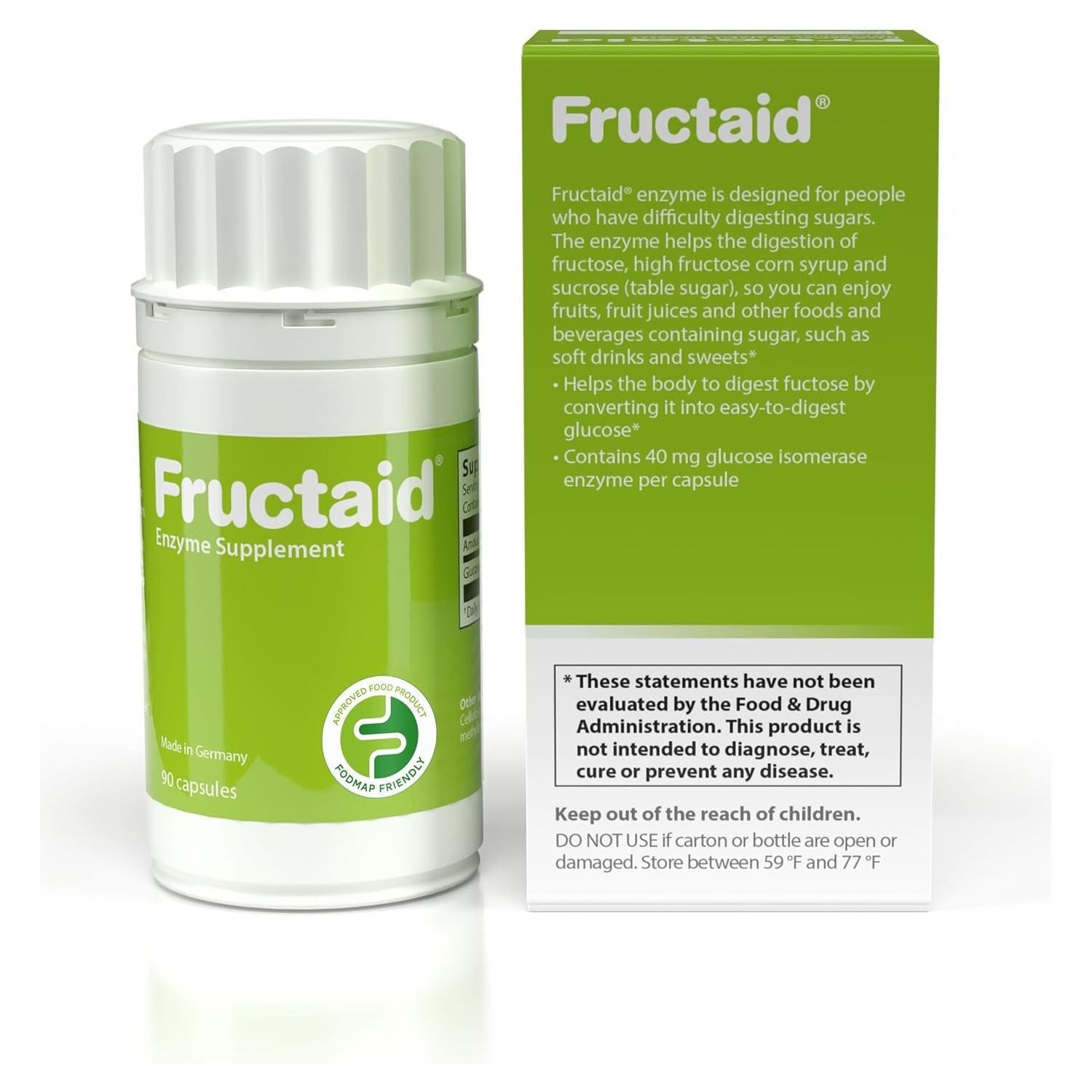 Enzyme Supplement – Fruit Juices, Soft Drinks, and Sweets Again, Dietary Supplement 90 Capsules