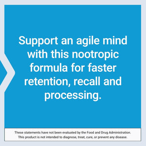 Life Extension Quick Brain Nootropic — Enhanced Brain Performance, Learning and Retention 30 Vegetarian Capsules