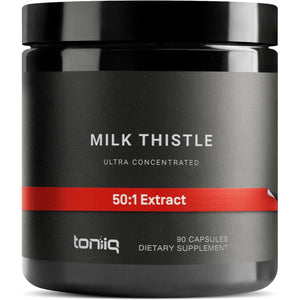 Milk Thistle - Ultra High Potency 50:1 Extract with 80% Silymarin - Third-Party Lab Tested - 90 Capsules