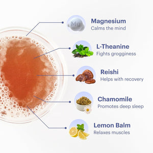 Moonbrew Magnesium Sleep Tea: Natural Melatonin-Free Sleep Aid - 30 Servings