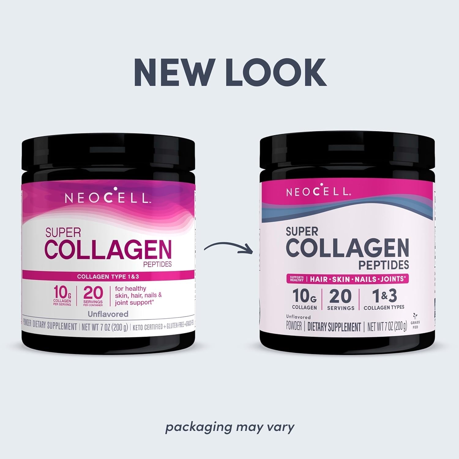 Neocell Super Collagen Peptides, 10G per Serving, Healthy Hair, Skin, Nails and Joints, Unflavored, 7 Oz