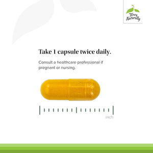 Terry Naturally Saffron Lift + Curcumin - Concentration & Relaxation Support Supplement - 60 Capsules