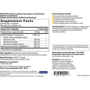 Klaire Labs Joint Revitalizer - Patented Hydrolyzed Collagen Peptide Formula(120 Capsules)