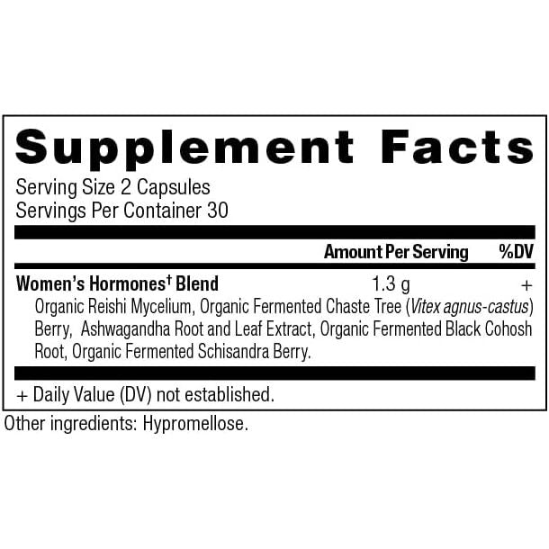 Ancient Nutrition Women'S Hormones, Helps Reduce Stress, Supports Energy, Hormone Balance 60 Capsules