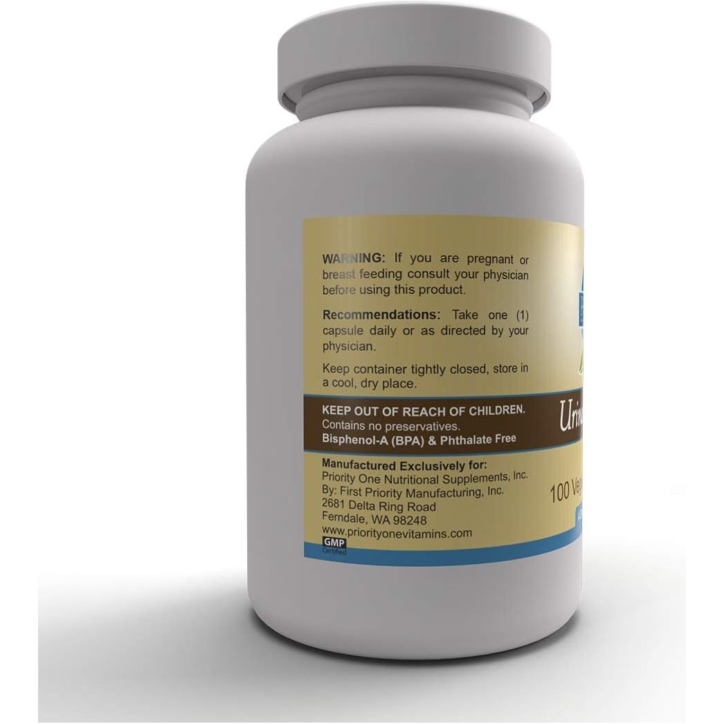 Priority One Vitamins Urinary Defense 100 Vegetarian Capsules - Supports Healthy Urinary System.*