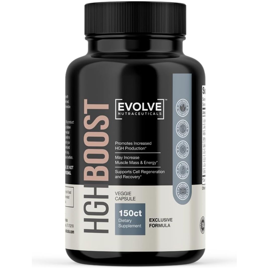 HGH Booster 2X Strength - Anti-Aging, Increase Stamina and Energy (150 Count)