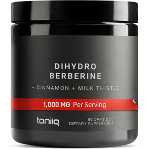 Dihydroberberine Supplement - Ultra High Potency 1,000Mg Formula with Glucovantage, 10:1 Ceylon Cinnamon & 50:1 Milk Thistle - Third-Party Lab Tested