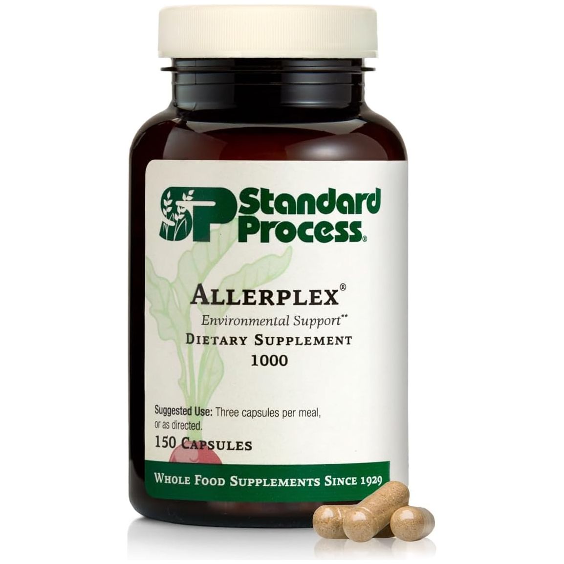 Standard Process Inc. Allerplex, Support Healthy Mucous Membranes, Supports Seasonal Challenges - 150 Capsules