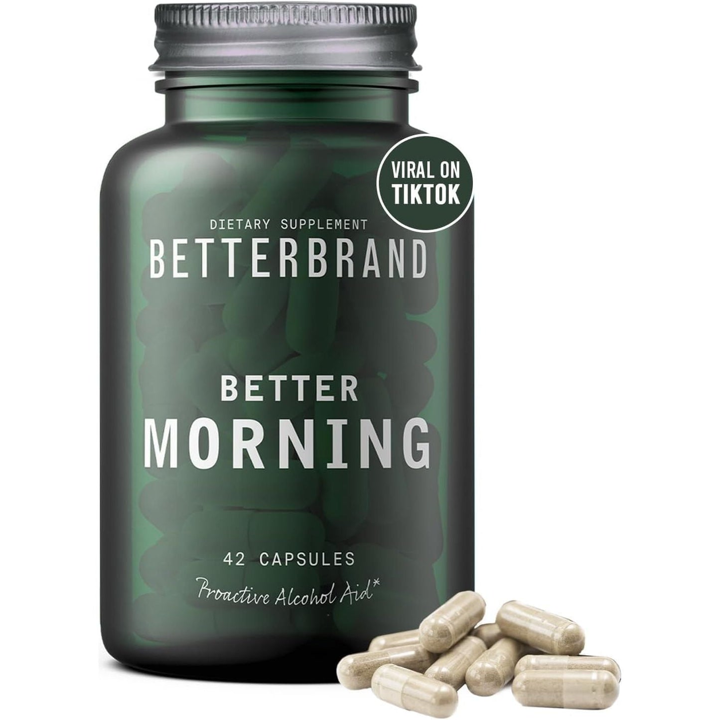 Betterbrand Bettermorning All-Natural Ingredients with DHM - Supports Liver Aid (42 Capsules)