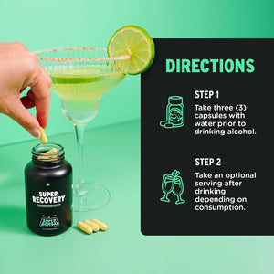 Super Recovery Capsules for Post Celebration and Morning Relief (14 Servings)