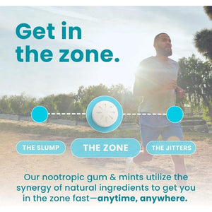 Neurogum Energy Caffeine Mints - Nootropic Energy & Focus Supplement (90 Pieces)