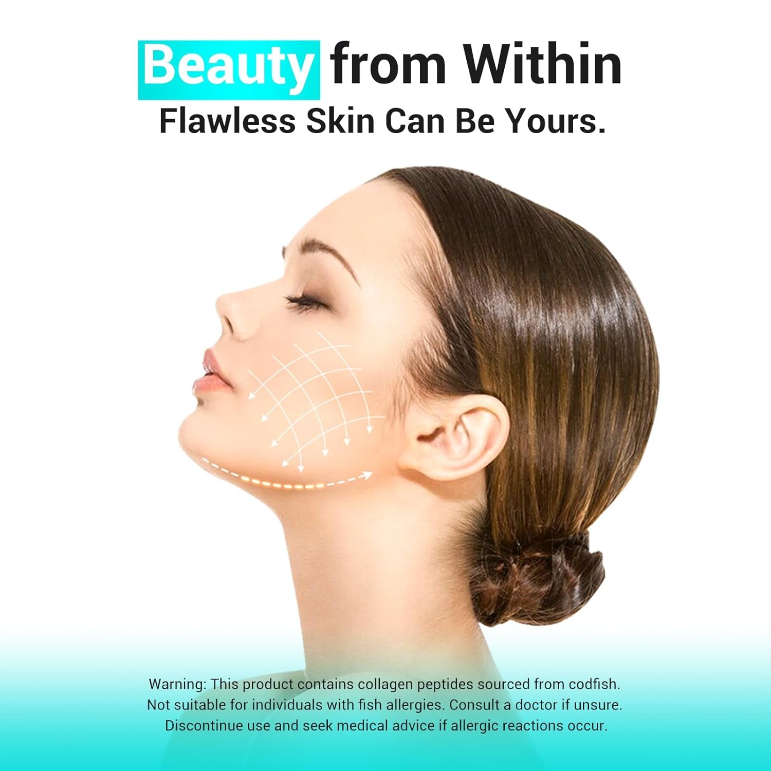 Collagen Peptides for Women, Beauty Vitamin & Mineral Supplement 60 Tablets