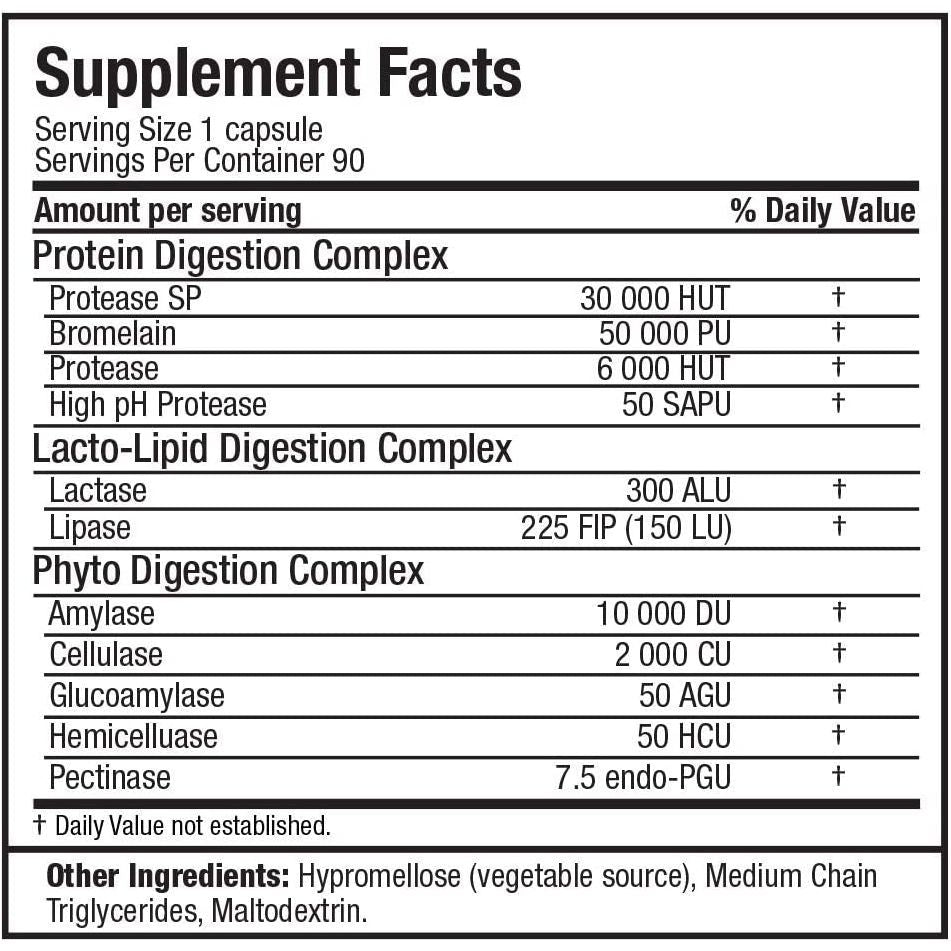 ALLMAX Nutrition Digestive Enzymes, 90 Capsule