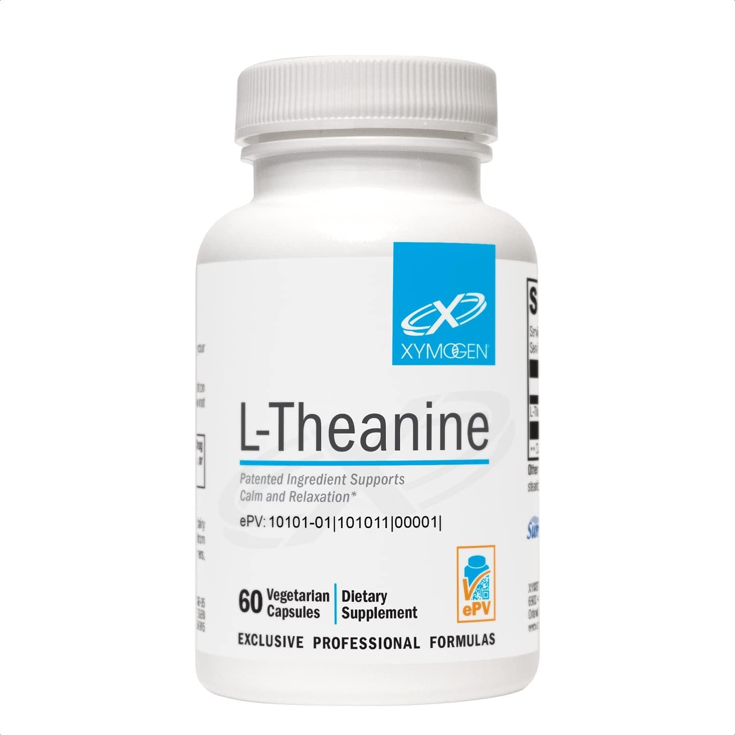 XYMOGEN L-Theanine 400Mg to Support Calm + Relaxation without Drowsiness (60 Capsules)
