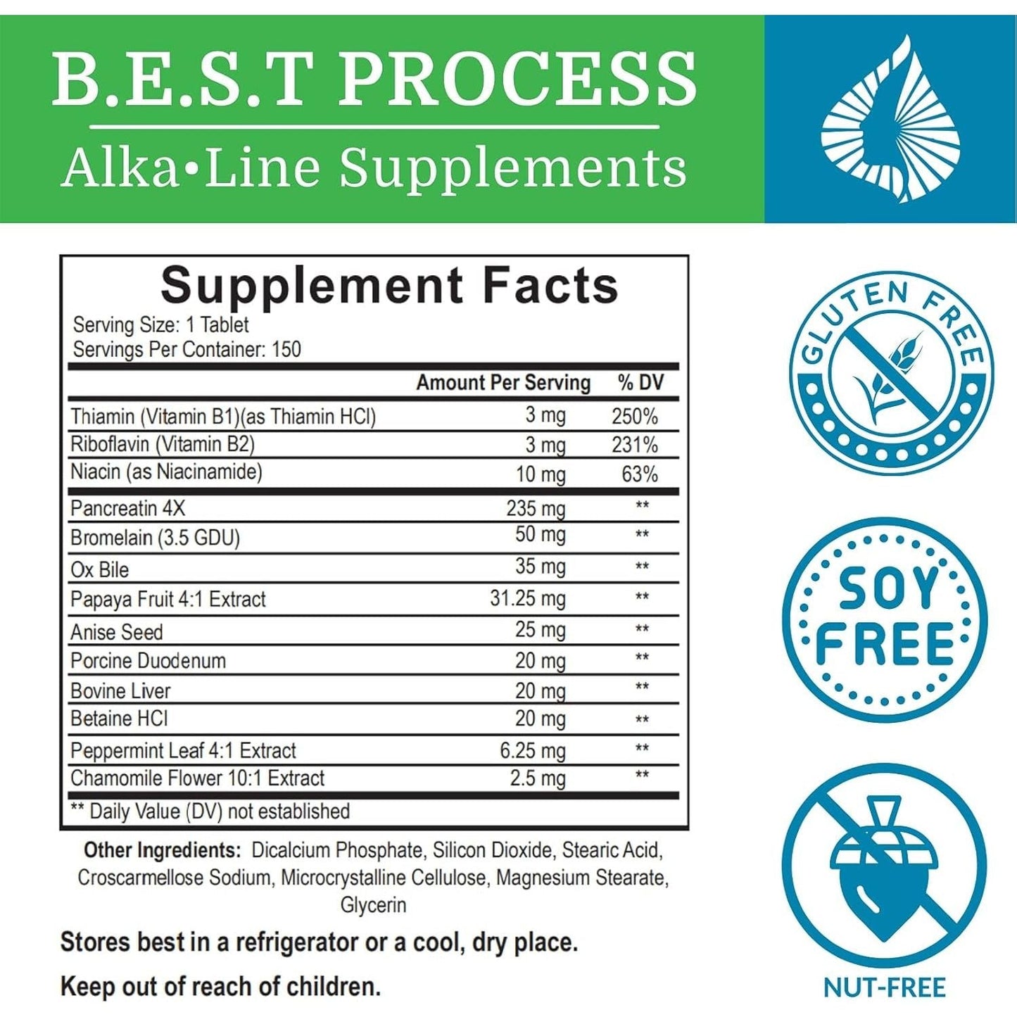 Alka•Pan Best Process Alkaline — Pancreatic Enzymes with Antioxidant-Rich Superfoods & Digestive Herbs