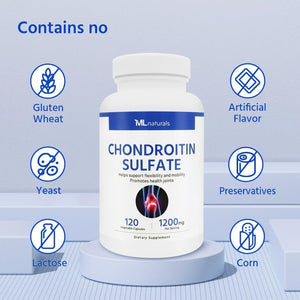 Chondroitin Sulfate 1200Mg 120 Vegan Capsules. 99% Purity Chondroitin. Joint Health.