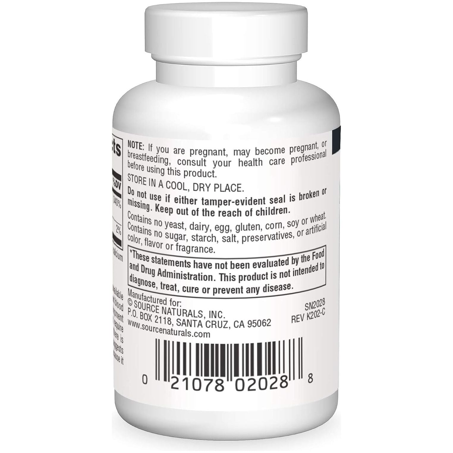 Source Naturals Megafolinic, Bioactive Form of Folic Acid, 800 Mcg - 120 Tablets