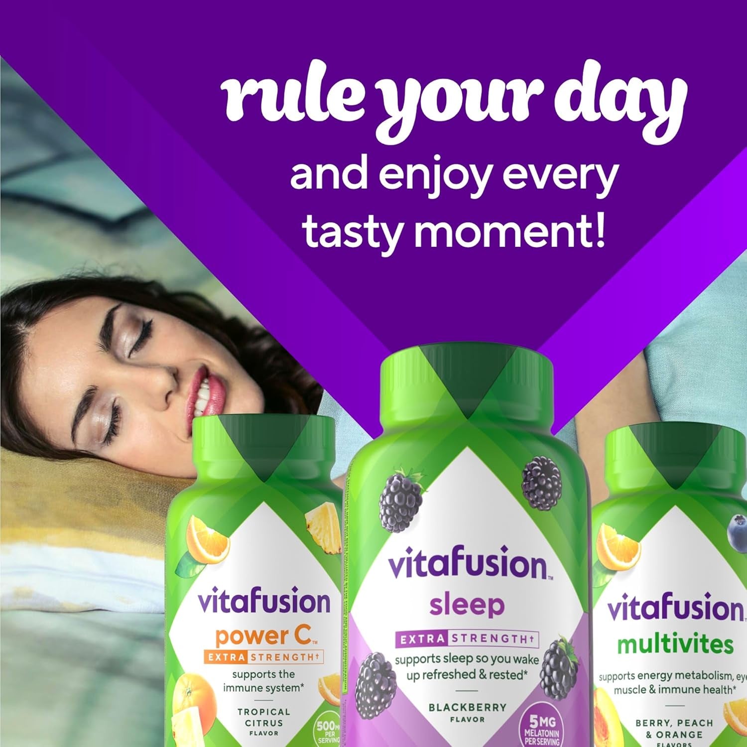 Vitafusion Extra Strength Melatonin Gummy Vitamins, 5Mg, 120 Ct Gummies