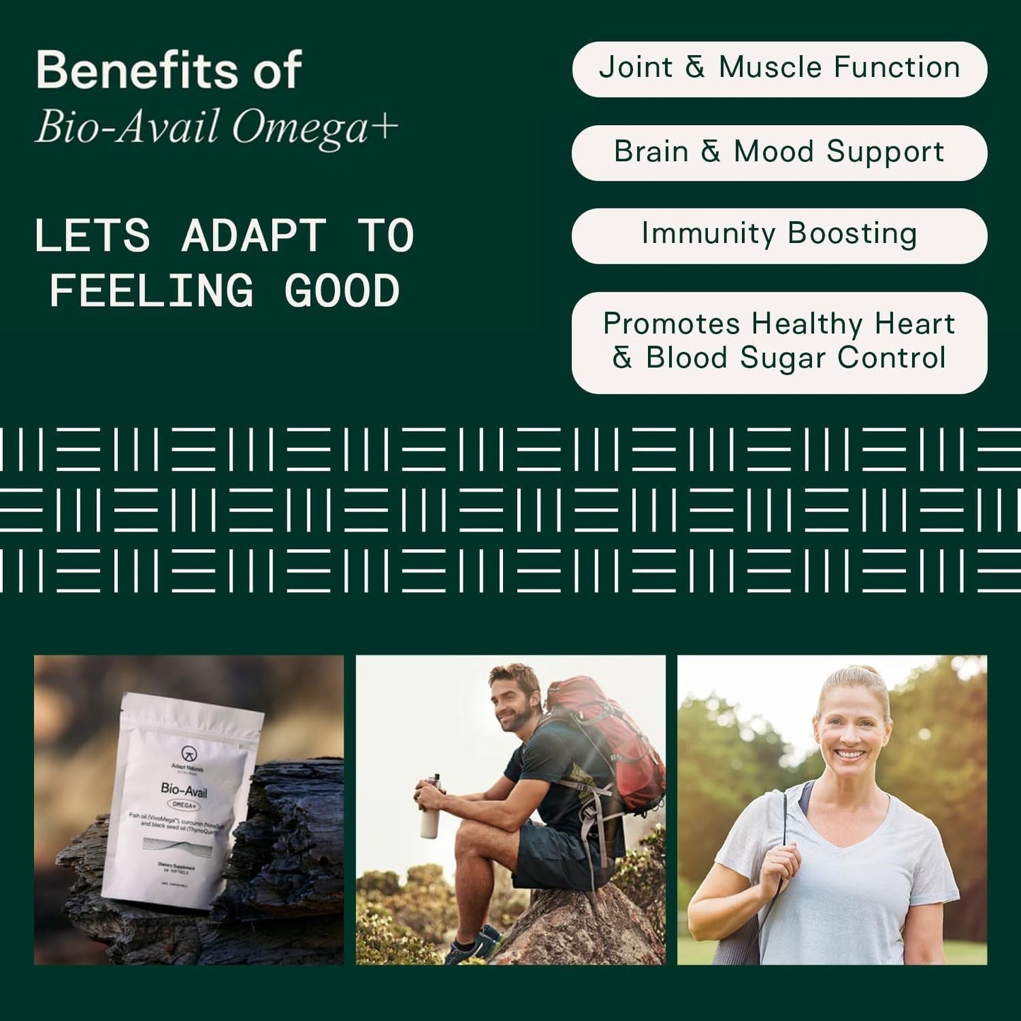 Adapt Naturals Omega 3 Fish Oil Supplement with Bioavailable Curcumin & Black Seed Oli, 1,500Mg 30 Days Supply
