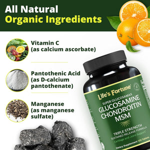 Life'S Fortune Triple Strength Glucosamax for Joint Comfort & Mobility, 120 Tab