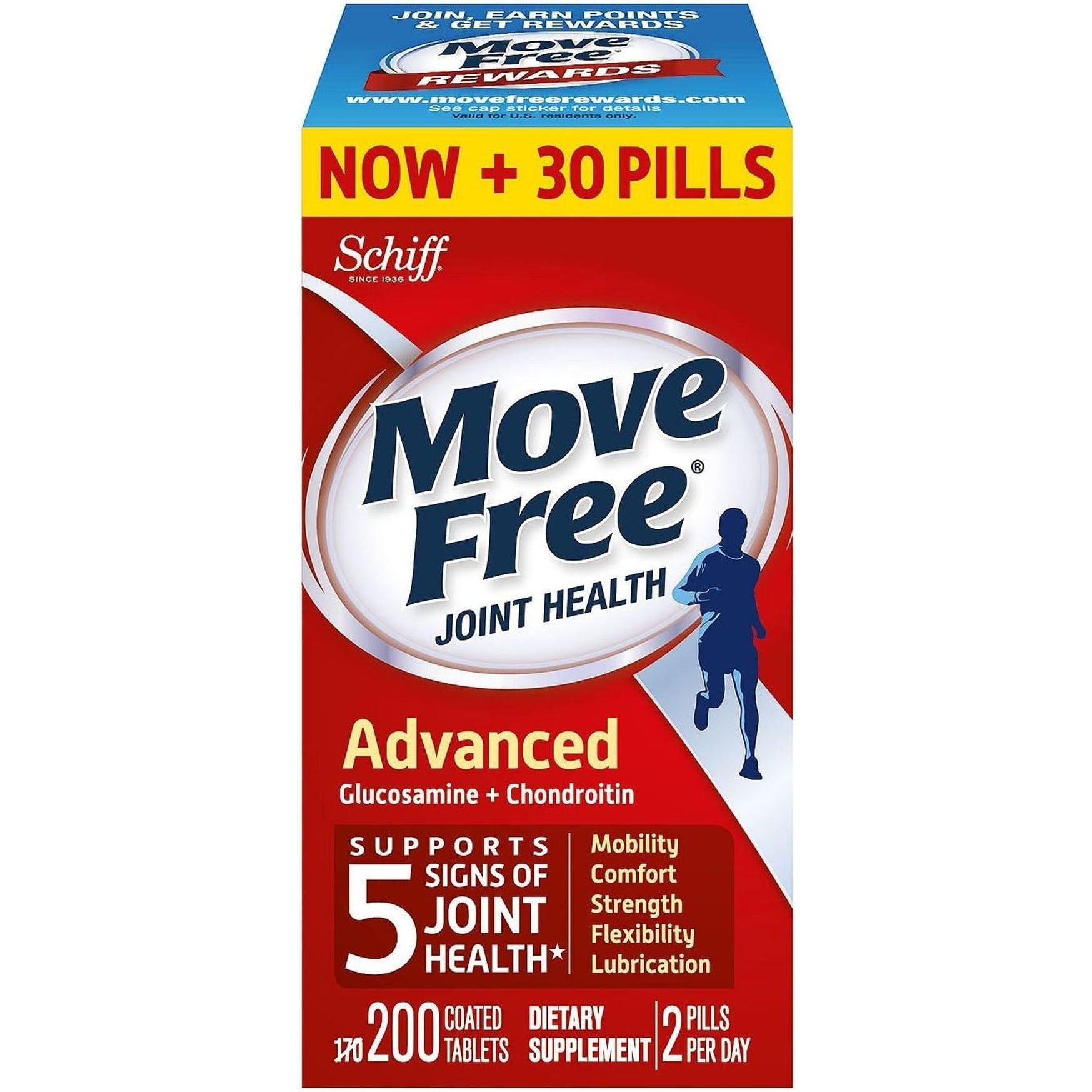Move Free Advanced, Joint Health, Tablet (200 Count)