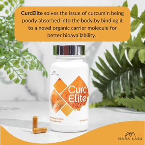 Mara Labs Curcelite Curcumin | Turmeric Extract 95% Curcuminoids | 30 Servings