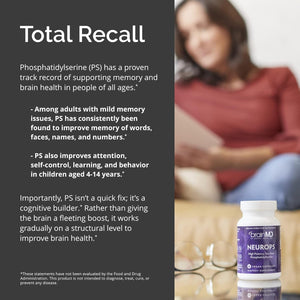 Dr Amen Brainmd Neurops - 150 Mg Phosphatidylserine - Promotes Mental Focus, Energy & Memory - 30 Servings