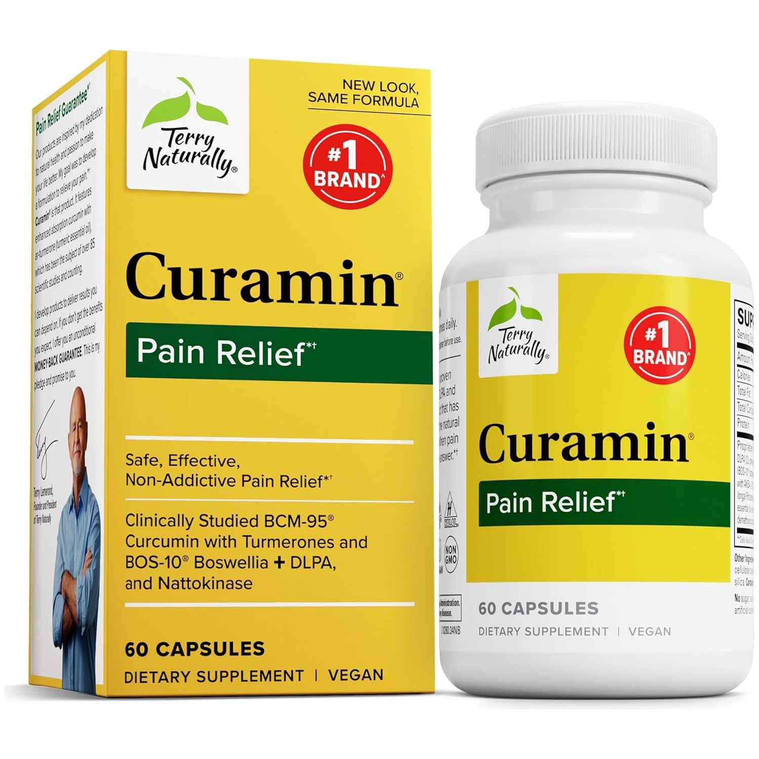 Terry Naturally Curamin - Curcumin Supplement for Circulation & Endorphin Support - 60 Capsules