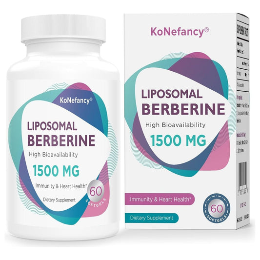 Berberine HCL Supplement 1500Mg - High Bioavailability Liposomal Berberine Capsules