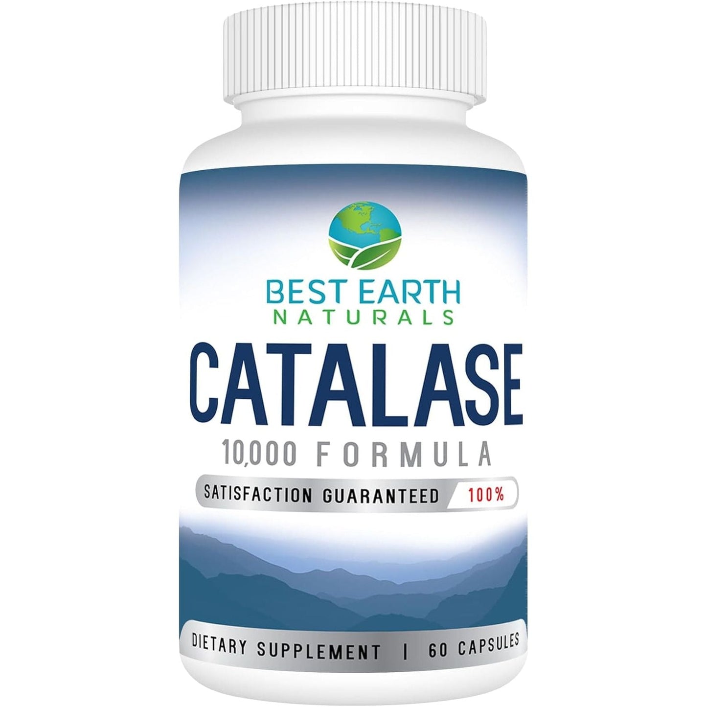 Best Earth Naturals Catalase Supplement 10,000 - Hair Supplements for Strong Hair - 60 Capsules